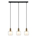 Italux PND-67594-3-BRO+CL závesné stropné svietidlo Lamezia E27