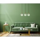 Italux PND-67594-3-BRO+CL závesné stropné svietidlo Lamezia E27