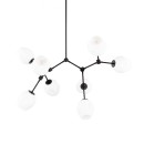 Italux PND-75075-8-BK-WG závesné stropné svietidlo Ferral E27