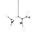 Italux PND-75075-8-BK-WG závesné stropné svietidlo Ferral E27