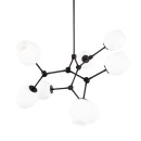 Italux PND-75075-8-BK-WG závesné stropné svietidlo Ferral E27