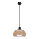 Italux 5906630853236 závesné stropné svietidlo Apiro | 7W E27 | čierna | žltá