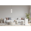 Italux PND-8545-3-AB-WH LED závesné stropné svietidlo Nico | 15W integrovaný LED zdroj | 3000K | na lanku | zlatá | čierna | biela