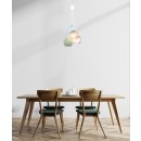 Italux PND-94794-4B-MLTI závesné stropné svietidlo Cases | 40W E14 | číra | biela