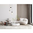 Italux PND-94921-4R-BK LED závesné stropné svietidlo Balos | 19W integrovaný LED zdroj | 3000K | sivá | opálová