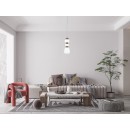 Italux PND-94981V-3B-GD LED závesné stropné svietidlo Evans | 15W integrovaný LED zdroj | 3000K | zlatá | opálová