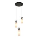 Italux PND-95331-3-BK závesné stropné svietidlo Santos G9