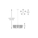 Zuma Line 003064-028145 závesné stropné svietidlo TAZZA E14