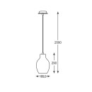 Zuma Line P19066A-D18 závesné stropné svietidlo BRESSO | 60W E27