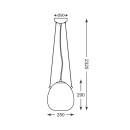 Zuma Line 003064-011113 závesné stropné svietidlo MOON E27