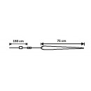 PADAJÚCE SNEH - 1 trubicami 75 cm