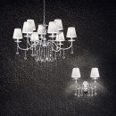 závesné svietidlo - luster Ideal lux PANTHEON 12x40W E14 - strieborná