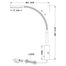 Globo 24103W LED nástenné svietidlo Pegasi 1x6W | 450l | 3000K - ohybné rameno, chróm