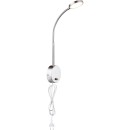 Globo 24103W LED nástenné svietidlo Pegasi 1x6W | 450l | 3000K - ohybné rameno, chróm