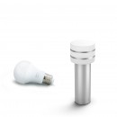 Hue White vonkajšie stĺpikové svietidlo Philips Tuar 17405/47 / P0 nerez, 2700K, 40cm