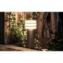 Hue White vonkajšie stĺpikové svietidlo Philips Tuar 17405/47 / P0 nerez, 2700K, 40cm