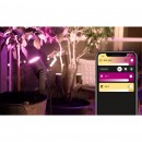 Hue LED vonkajšie spotové zemné / nástenné svietidlo Philips Lily 17414/30 / P7 čierne, set 3ks + ad