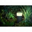 Hue LED vonkajšie stĺpikové svietidlo Philips Calla 17420/30 / P7 čierne, 25 cm