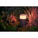 Hue LED vonkajšie stĺpikové svietidlo Philips Calla s adaptérom 17423/30 / P7 čierne