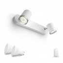 Philips HUE 3436031P7 Adore Kúpeľňový spot nástenné svietidlo 5,5W=2 x 250lm GU10 2200 - 6500K