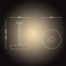 Philips Hue 40339/31 / P6 LED závesný luster Fair 1x39W | 2200-6500K - Bluetooth, s diaľkovým ovládačom