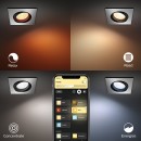 Philips Hue 50551/48 / P7 zápustné bodové svietidlo Centura 1x5,7W | 2000-6500K | RGB - Bluetooth, White and Color Ambiance