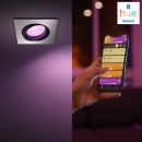 Philips Hue 50551/48 / P7 zápustné bodové svietidlo Centura 1x5,7W | 2000-6500K | RGB - Bluetooth, White and Color Ambiance