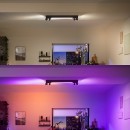 Philips Hue 50607/30 / P7 LED stropný prisadený luster Centris 4x5,7W + 40W | GU10 | 2000-6500K | RGB - Bluetooth, inteligentný