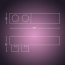 Philips Hue 50610/30 / P7 LED prisadený luster Centris 2x5,7W + 1x11W | GU10 - Bluetooth, RGB, inteligentný