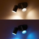 Philips Hue 50632/30 / P7 stropné svietidlo 2x5,7W | GU10 | 2000-6500K | RGB - White and Color Ambiance