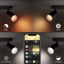 Philips Hue 50632/30 / P7 stropné svietidlo 2x5,7W | GU10 | 2000-6500K | RGB - White and Color Ambiance