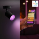 Philips Hue 50632/30 / P7 stropné svietidlo 2x5,7W | GU10 | 2000-6500K | RGB - White and Color Ambiance