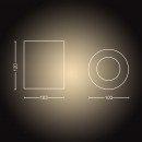 Philips Hue 56330/30 / P7 LED prisadený luster Pillar 1x5,5W | GU10 - Bluetooth, s diaľkovým ovládaním