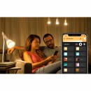 Philips Hue 8718699696917 Starter kit 3x LED žiarovka + 2x ovládač Dimmer Switch + Bridge 9W | E27 - White and Color Ambiance