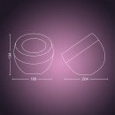 Philips Hue 8719514264564 LED lampička Iris 4. generácie 1x8,1W | 2000-6500K - Bluetooth, White and Color Ambiance, medená, limitovaná edícia