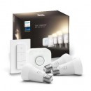 Philips Hue 8719514289130 LED sada žiaroviek Starter Kit 3x9,5W | E27 | 1100lm | 2700K - White, stmievateľné, Bluetooth