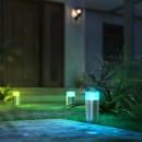 Philips Hue 8719514388499 LED záhradný stĺpik Calla 1x8W | 600lm | 2200-6500K | RGB - IP65, nerez, predlžovacia jednotka bez napájacieho zdroja,White and Color Ambiance