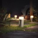 Philips Hue 8719514388499 LED záhradný stĺpik Calla 1x8W | 600lm | 2200-6500K | RGB - IP65, nerez, predlžovacia jednotka bez napájacieho zdroja,White and Color Ambiance
