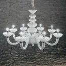 Ideal Lux 132112 závesné stropné svietidlo Praga 6x40W | E14 - biele