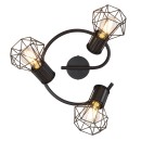 Globo54017-3 prisadené stropné svietidlo Priska 2x40W | E27 - čierna