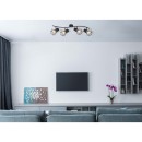 Globo 54017-4 prisadené stropné svietidlo Priska 4x40W | E27 - čierna