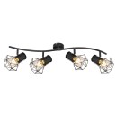 Globo 54017-4 prisadené stropné svietidlo Priska 4x40W | E27 - čierna