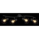 Globo 54017-4 prisadené stropné svietidlo Priska 4x40W | E27 - čierna