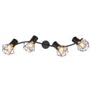Globo 54017-4 prisadené stropné svietidlo Priska 4x40W | E27 - čierna