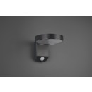 Trio R22251142 LED záhradné nástenné solárne svietidlo so senzorom Posadas 1x4,5W | 3000K | IP44 - s pohybovým senzorom