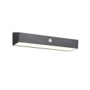 Trio TR23306102 LED solárne vonkajšie nástenné svietidlo SILVES  | 6W integrovaný LED zdroj | 700lm | 4000K