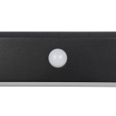 Trio TR23306102 LED solárne vonkajšie nástenné svietidlo SILVES  | 6W integrovaný LED zdroj | 700lm | 4000K