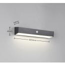 Trio TR23306102 LED solárne vonkajšie nástenné svietidlo SILVES  | 6W integrovaný LED zdroj | 700lm | 4000K
