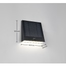 Trio TR23326102 LED solárne vonkajšie nástenné svietidlo ALVORADA  | 6W integrovaný LED zdroj | 600lm | 4000K
