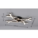 Trio TR23691132 LED nástenné svietidlo POLLOCK  | 22W integrovaný LED zdroj | 1x2500lm | 3000K | čierna